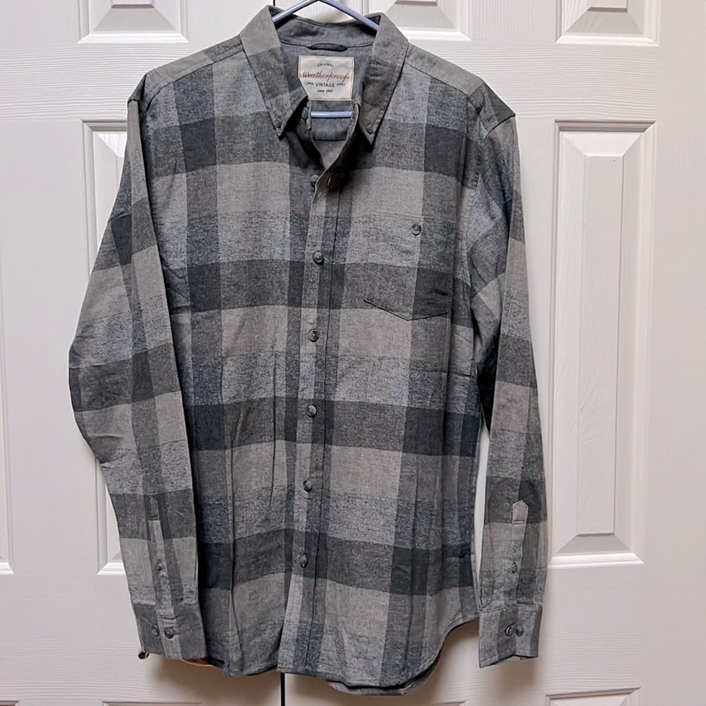 NWT Weatherproof gray casual button down | L - Picture 4 of 12